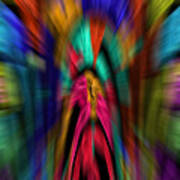 The Time Tunnel In Living Color - Abstract Poster