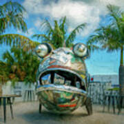 The Ugly Grouper, Anna Maria Island, Fl, Painterly Poster