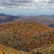 The Valley In The Mountains On The Blue Ridge Parkway Poster