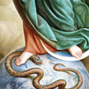 The Virgin Mary Stepping On The Snake, Detail Poster