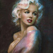 Theo's Marilyn Ww Blue Poster