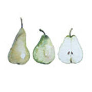Three Pears Standing Poster