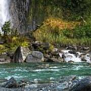 Thunder Creek Falls 2- New Zealand Poster