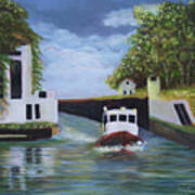 Tugboat On The Erie Canal Poster