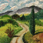 Tuscan Winding Road Poster
