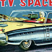 T.v. Space Patrol Car Poster