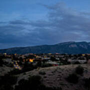Twilight Sandia Mountains New Mexico Poster