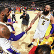 Tyson Chandler and Lebron James Poster