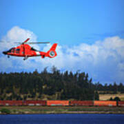 U S Coast Guard Helicopter Poster