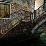 Under The Shadow Of A Venetian Bridge Poster
