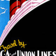 Union Ss Co Of New Zealand Ltd Travel Poster Poster