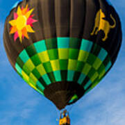 Up Up And Away Florida Hot Air Ballon Festival Multi-colored Balloon Poster