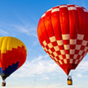 Up Up And Away Florida Hot Air Ballon Festival Tethered Balloons Poster