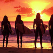 Us Girls Sunset Poster