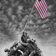 Us Marine Corps War Memorial Poster