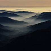 Valley Fog -- Fog-filled Valley In The Sierra Nevada Foothills, California Poster