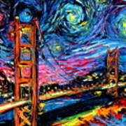 Van Gogh Never Saw Golden Gate Poster