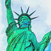 Vegas Safely - Statue Of Liberty Poster