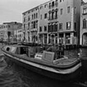 Venice Transport Boat Poster