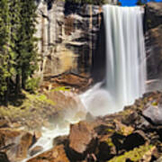 Vernal Falls At Yosemite National Park In California Poster