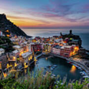 Vernazza Morning Poster