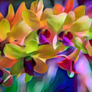 Vibrant Orchid Art Poster