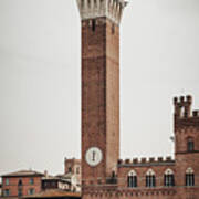 View Of Piazza Del Campo In Siena Tuscany Poster
