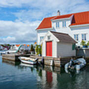 View Of Skudeneshavn Harbour Poster