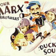 Vintage Movie Poster - The Marx Brothers In Duck Soup 1933 Poster