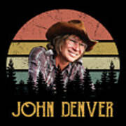 Vintage Retro John Denver Country Music Lovers Poster