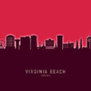 Virginia Beach Virginia Skyline #23 Poster