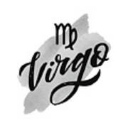 Virgo August 23 - September 21, The Virgin, Symbols Horoscope And Astrology Line Signs, Zodiac Sign Poster