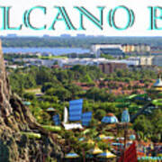 Volcano Bay Panoramic Poster Poster