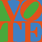 Vote In 1970's Colors Poster