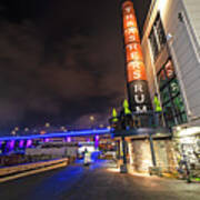 Washington Dc Wharf Street At Night Poster