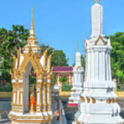 Wat Chai Mongkhon Phra Ubosot Boundary Stone And Chedi Dthsp0179 Poster