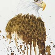 Watercolor Eagle Poster