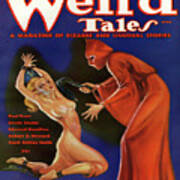 Weird Tales March 1936 The Albino Deaths Poster