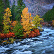 Wenatchee Autumn Flow Poster