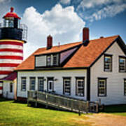 West Quoddy Lighthouse And Keeper's House Poster