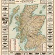 Whisky Map 1902 Poster