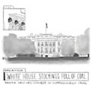 White House Stockings Poster