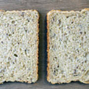 Whole Grain Bread Slices Poster