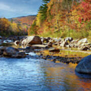 Wild River View Of Scenic Maine Colors Poster