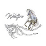 Wildfire Dream Horse Art 1 Poster