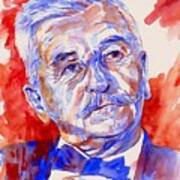 William Faulkner Portrait Poster