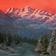 Wilson Peak Winter Sunrise, Colorado Poster