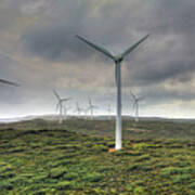 Wind Farm, Albany, Western Australia Poster