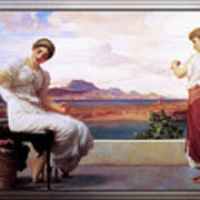 Winding The Skein By Frederic Leighton Poster