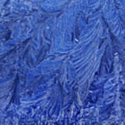 Winter Hue Of Frozen Blue Poster